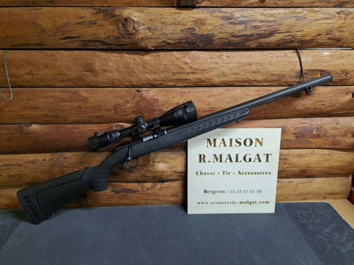 RUGER AMERICAN RIMFIRE CUSTOM cal. 22lr 56cm Noire Lunette d’affut 4-12×50 + HOUSE – Image 2