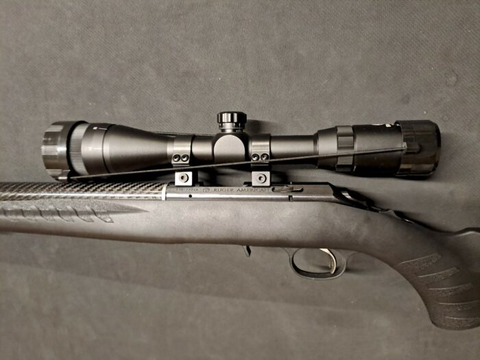 RUGER AMERICAN RIMFIRE CUSTOM cal. 22lr 56cm Noire Lunette d’affut 4-12×50 + HOUSE – Image 6