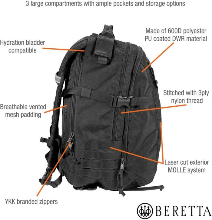 BERETTA TACTICAL BACKPACK BLACK – Image 4